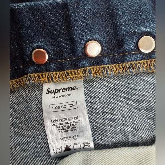 SUPREME NEW YORK Mens DENIM JEANS GOOD CONDITION Size 32 - Picture 4 of 11